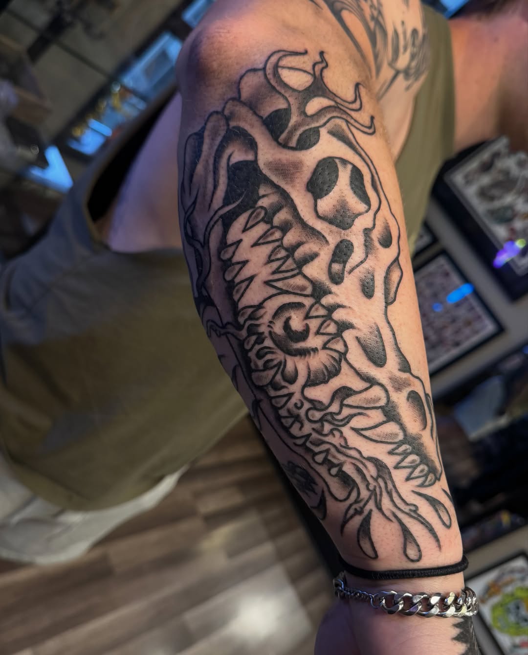 Tattoo by @josselynraetattoo — black_and_grey