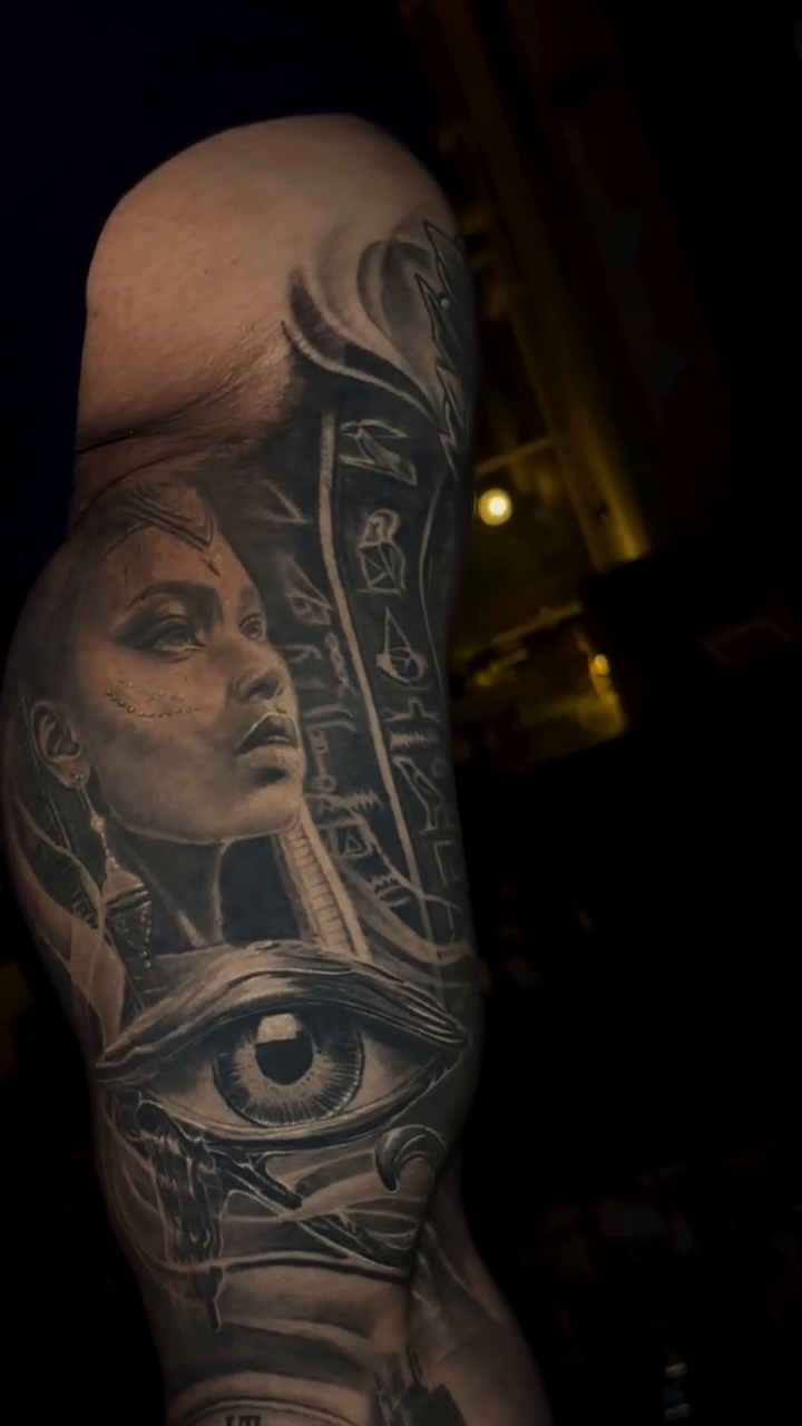Tattoo by @crisp_ink — realism, black_and_grey