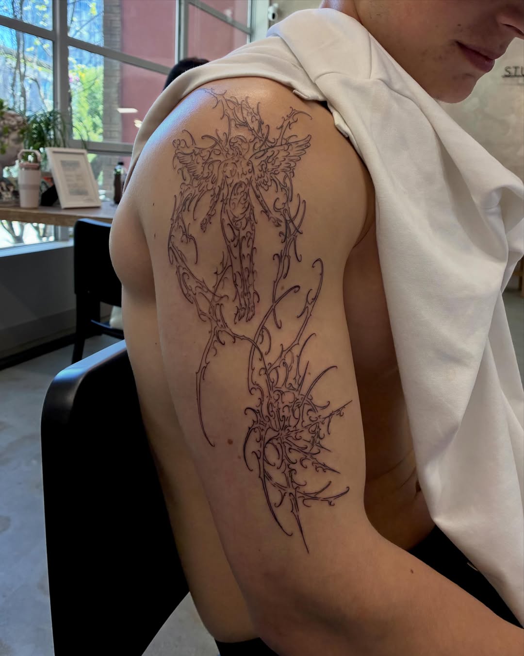Tattoo by @smashyourboyy — black_and_grey