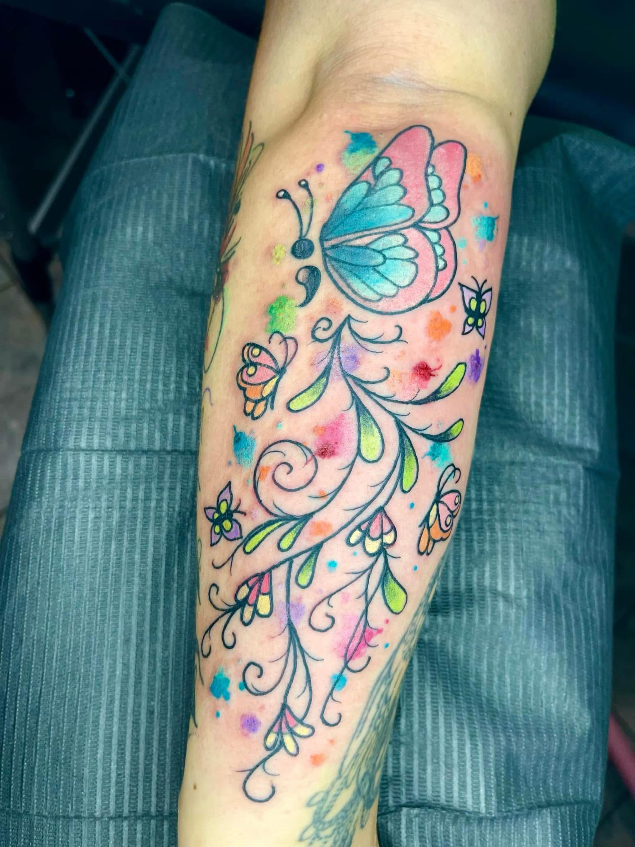 Tattoo by @lilithwhite2259 — watercolor, new_school