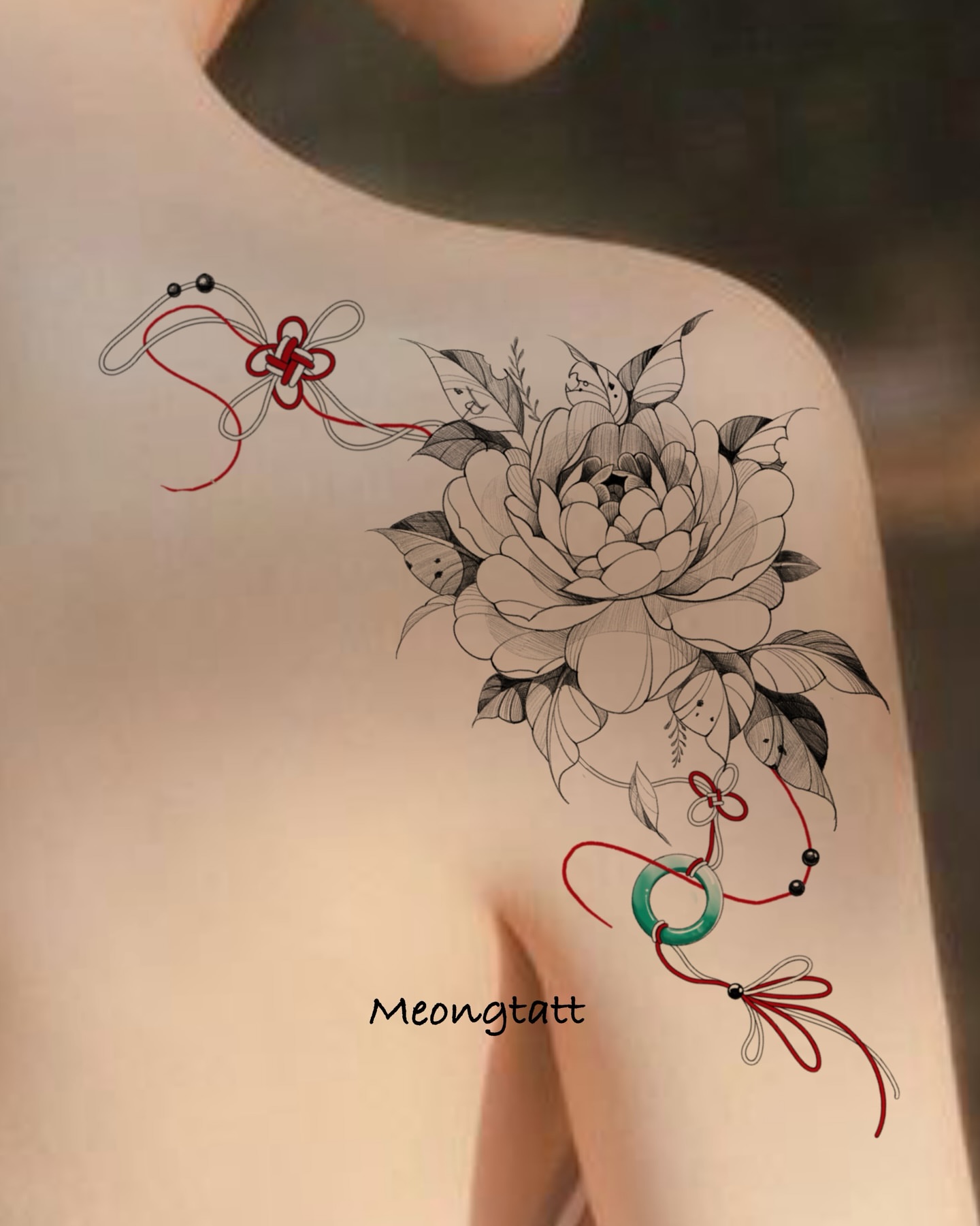 Tattoo by @meongtatt — black_and_grey