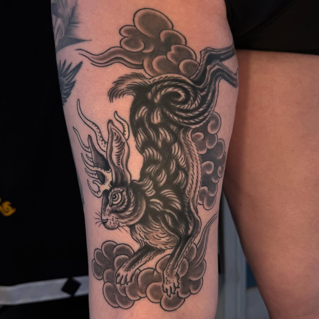 Tattoo by @noah_moretz — black_and_grey