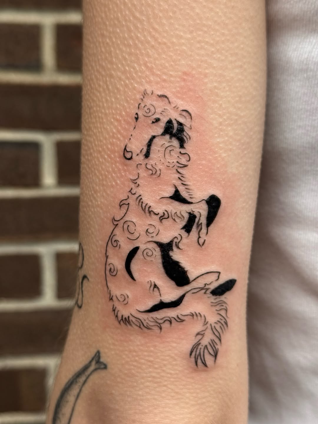 Tattoo by @mxminks โ fine_line, blackwork