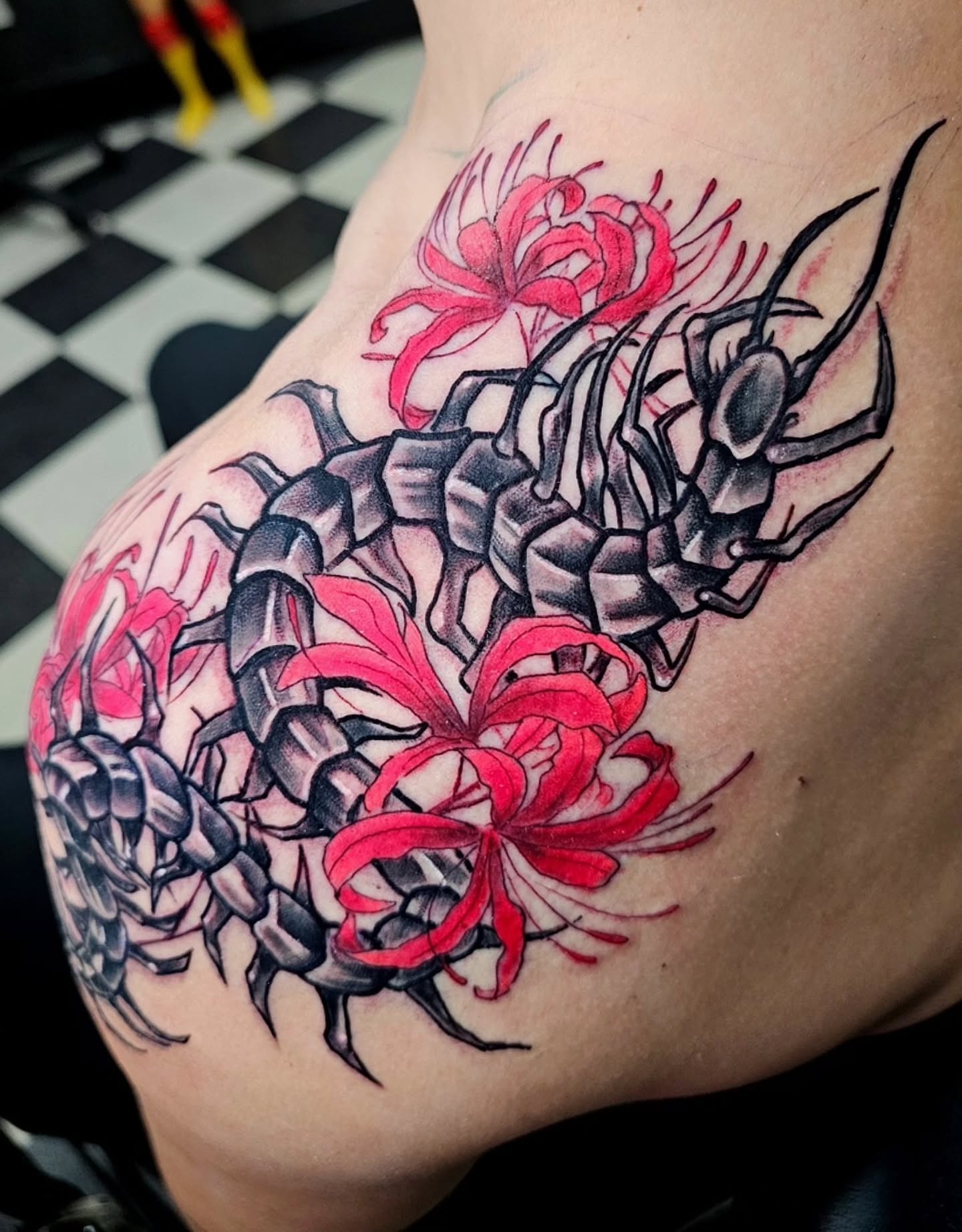 Tattoo by @whatthehecker88 — black_and_grey, realism