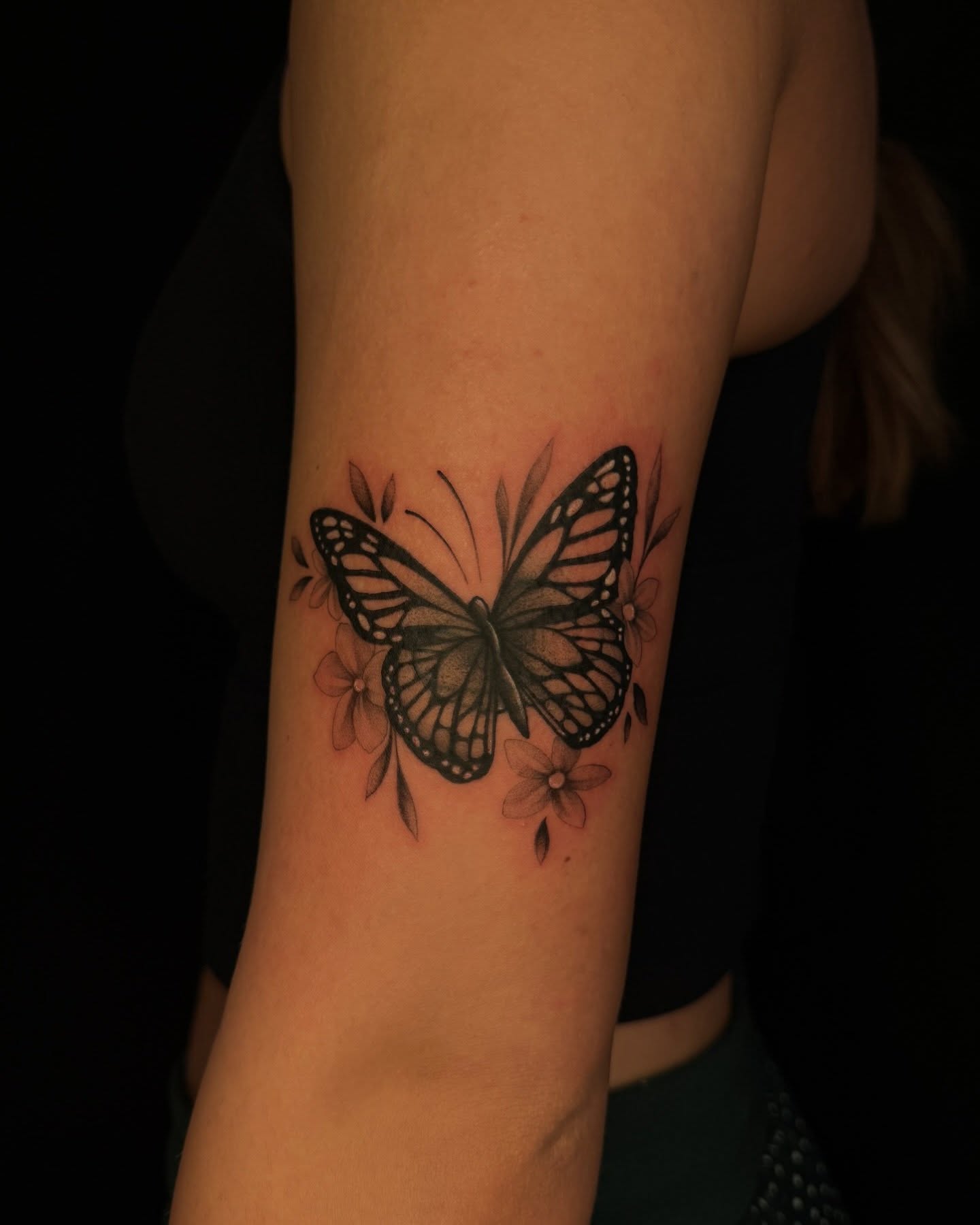 Butterfly realism tattoo on the forearm by 𝙷𝚊𝚒𝚕𝚎𝚢 𝙷𝚊𝚛𝚎𝚗 ✯ 𝙽𝙴 𝙾𝚑𝚒𝚘 𝚃𝚊𝚝𝚝𝚘𝚘 𝙰𝚛𝚝𝚒𝚜𝚝