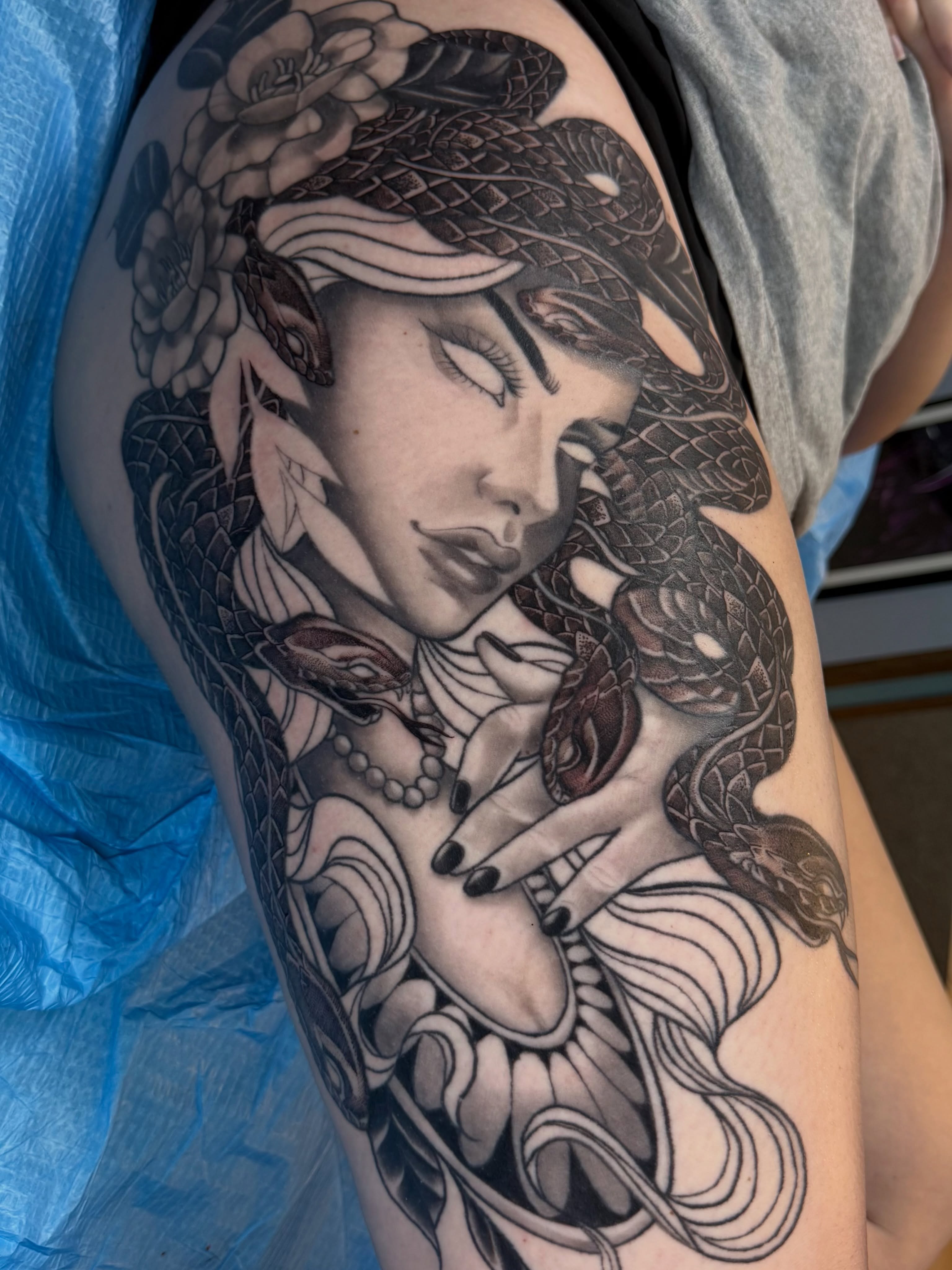Tattoo by @rprebleart_tattoo — black_and_grey, realism