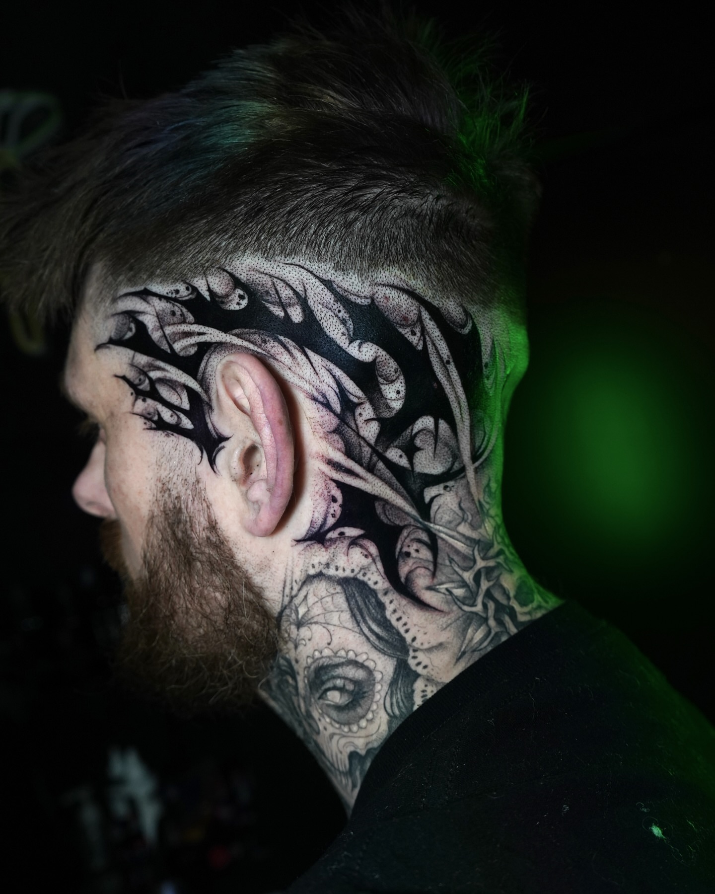 Tattoo by @evi_berry_falcon โ dotwork
