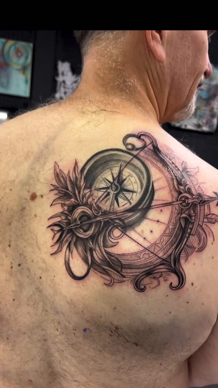 Tattoo by @tattoobydaphne — black_and_grey, realism