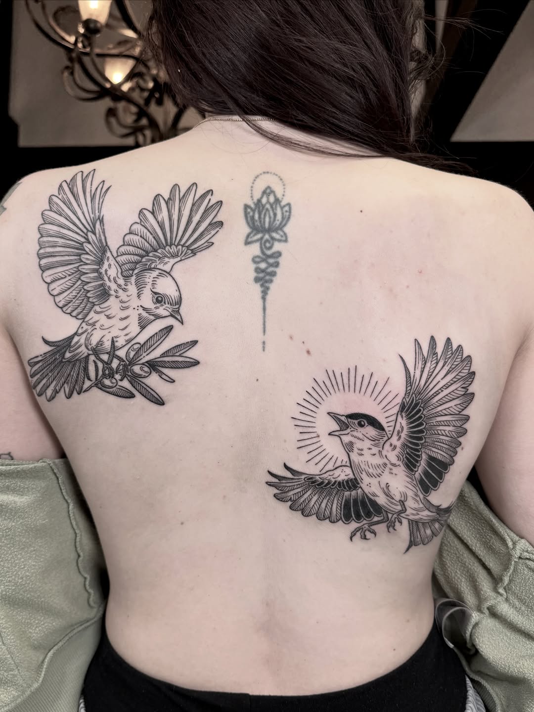 Tattoo by @darkhatchings — black_and_grey, illustrative
