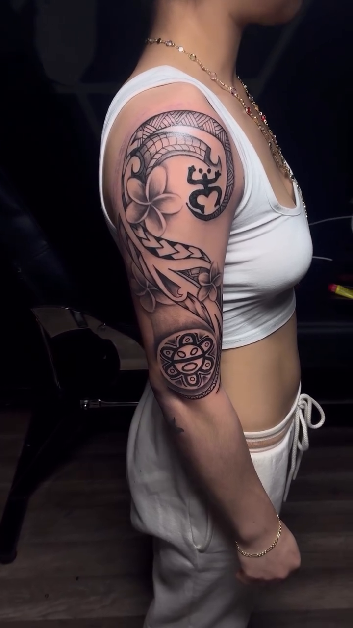 Tattoo by @shotbyda_k — black_and_grey, ornamental
