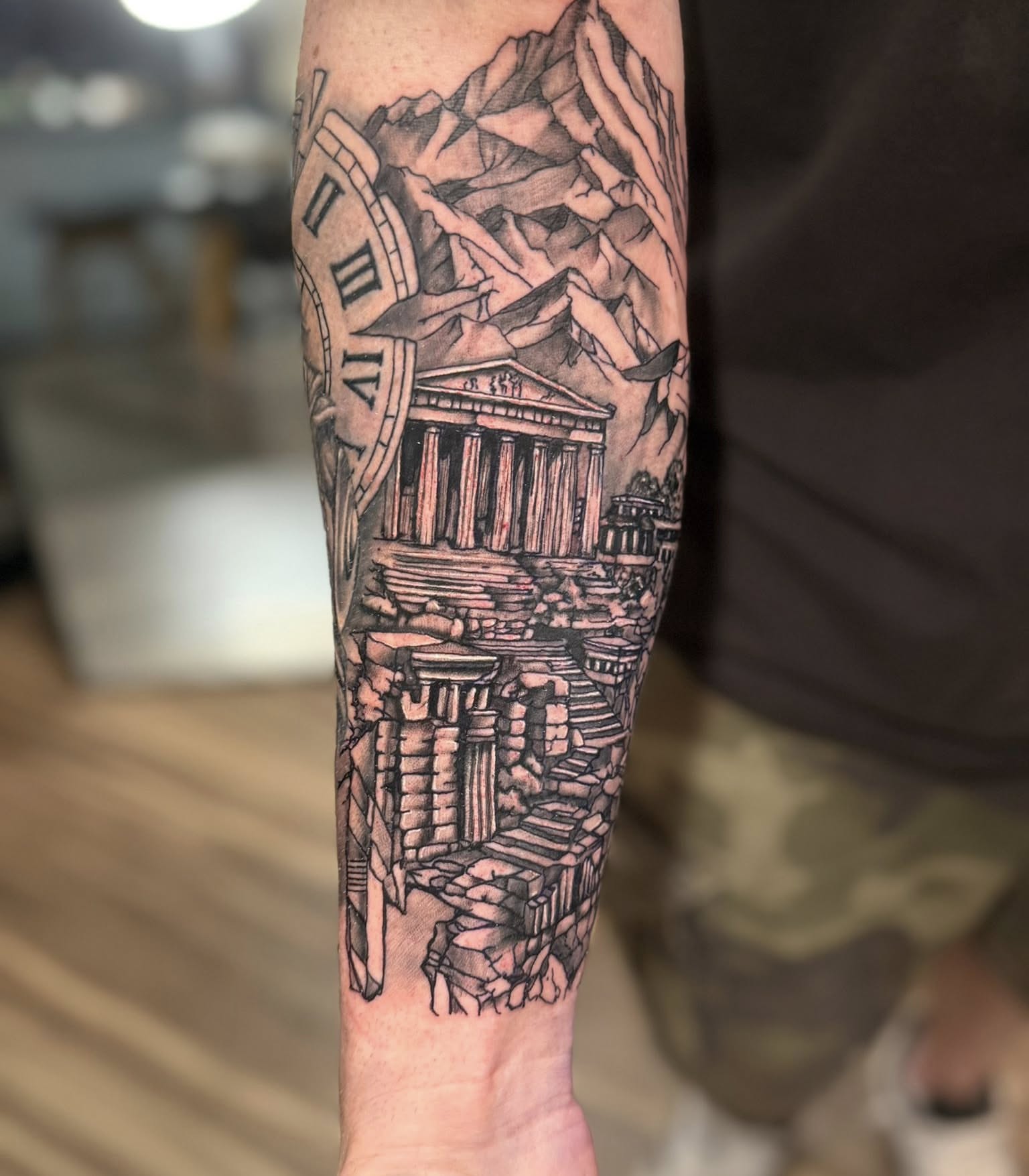 Tattoo by @c_lupori — black_and_grey, realism