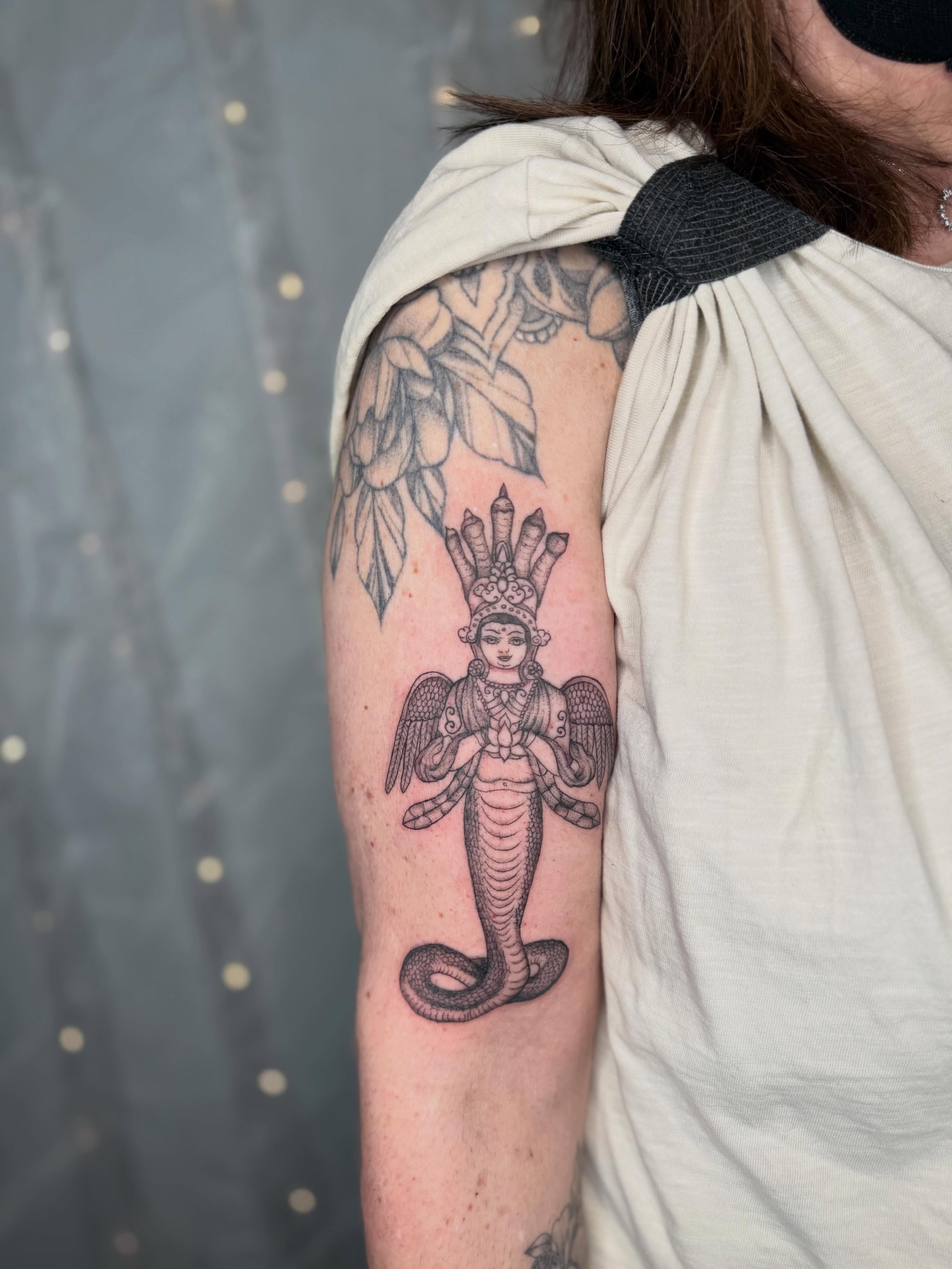 Tattoo by @promethearising — black_and_grey
