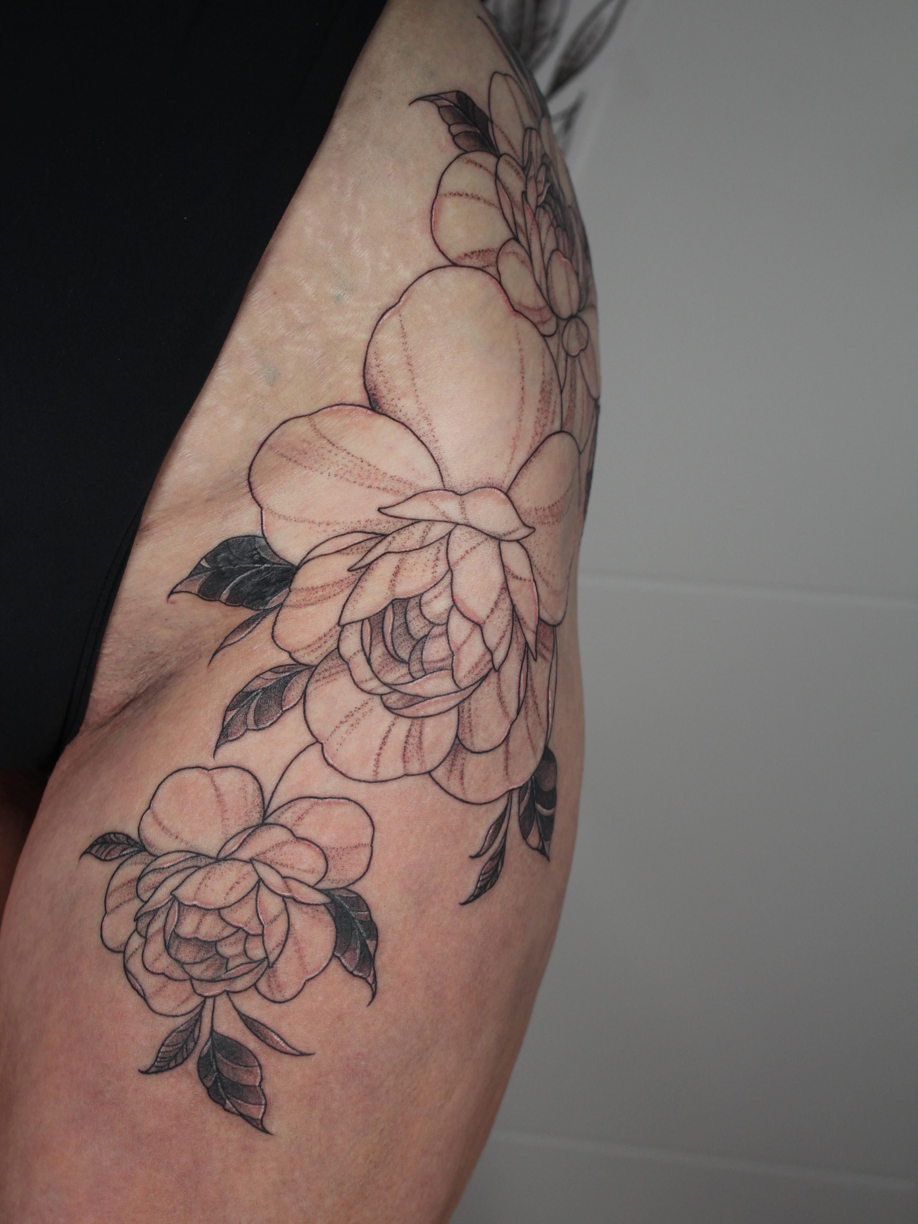 Tattoo by @julieobrientattoo — black_and_grey