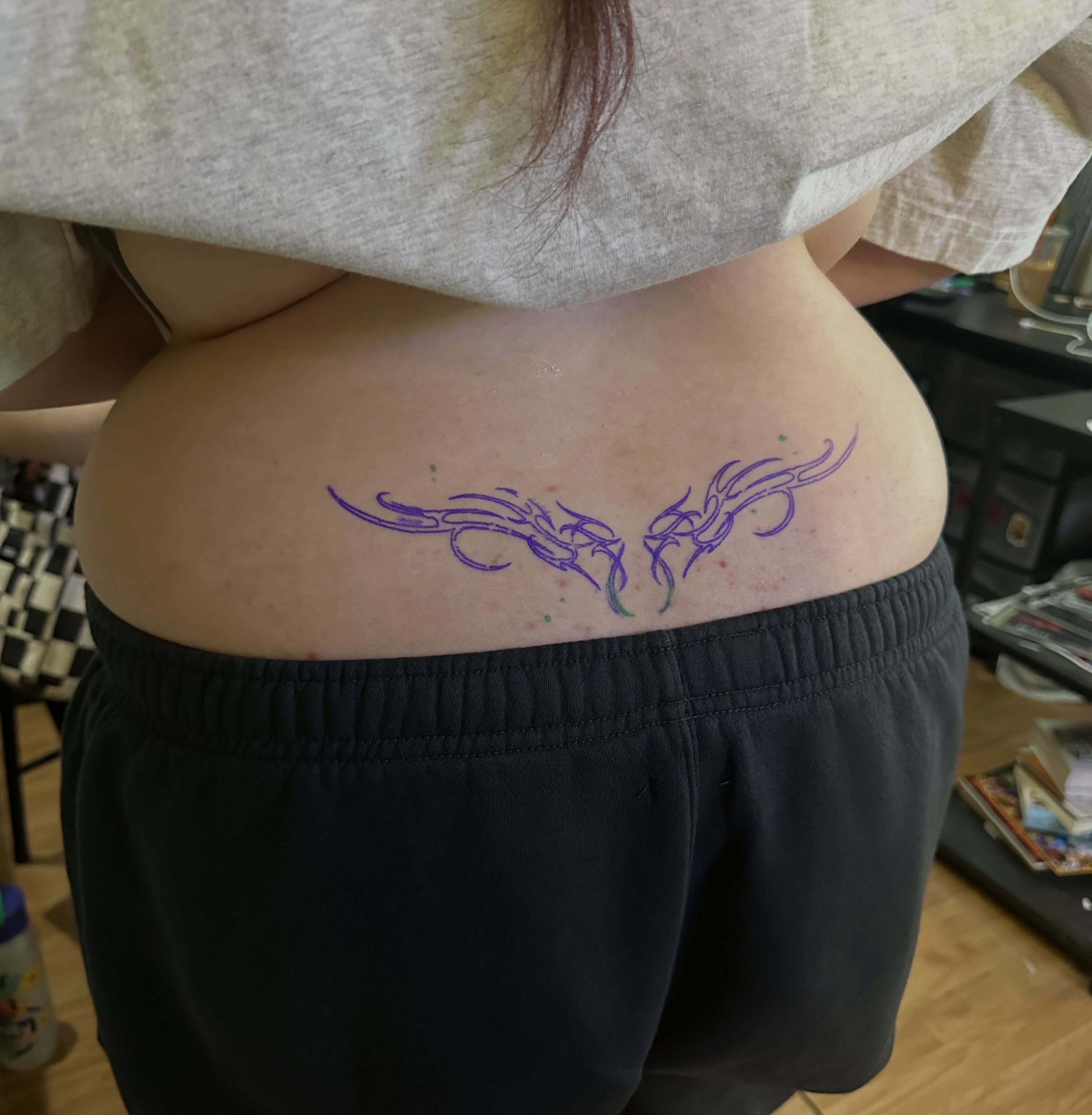 Scorpion tribal tattoo on the back by Yassin alsaje
