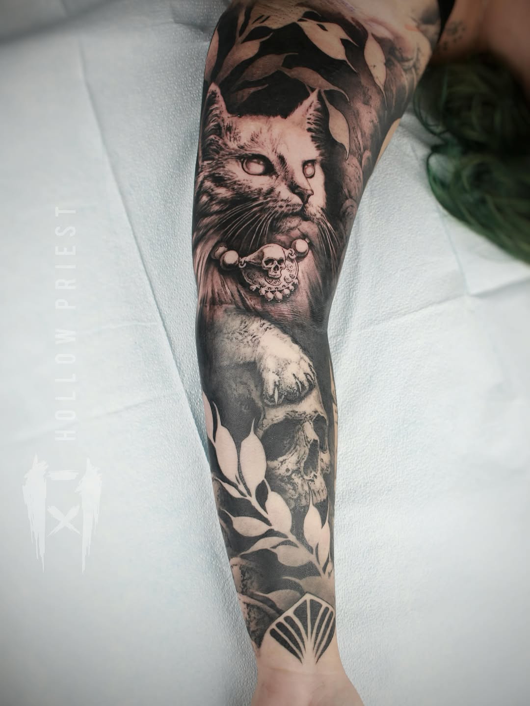 Tattoo by @hollowpriest — realism, black_and_grey