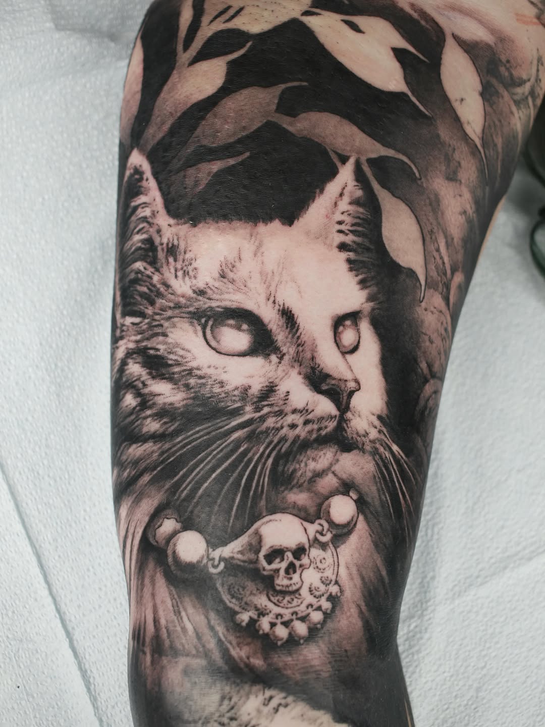 Tattoo by @hollowpriest — realism, black_and_grey