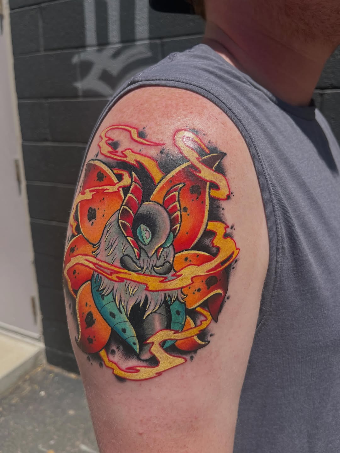 Tattoo by @tippetstattoos — new_school, anime