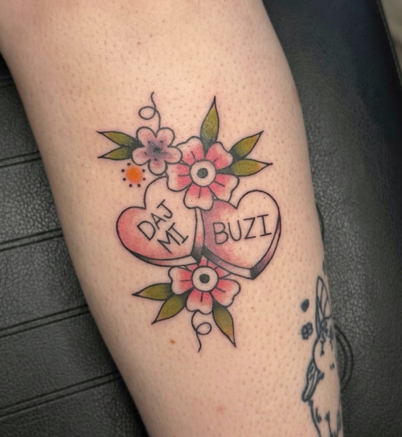 Tattoo by @bambi.brows β american_traditional, dotwork
