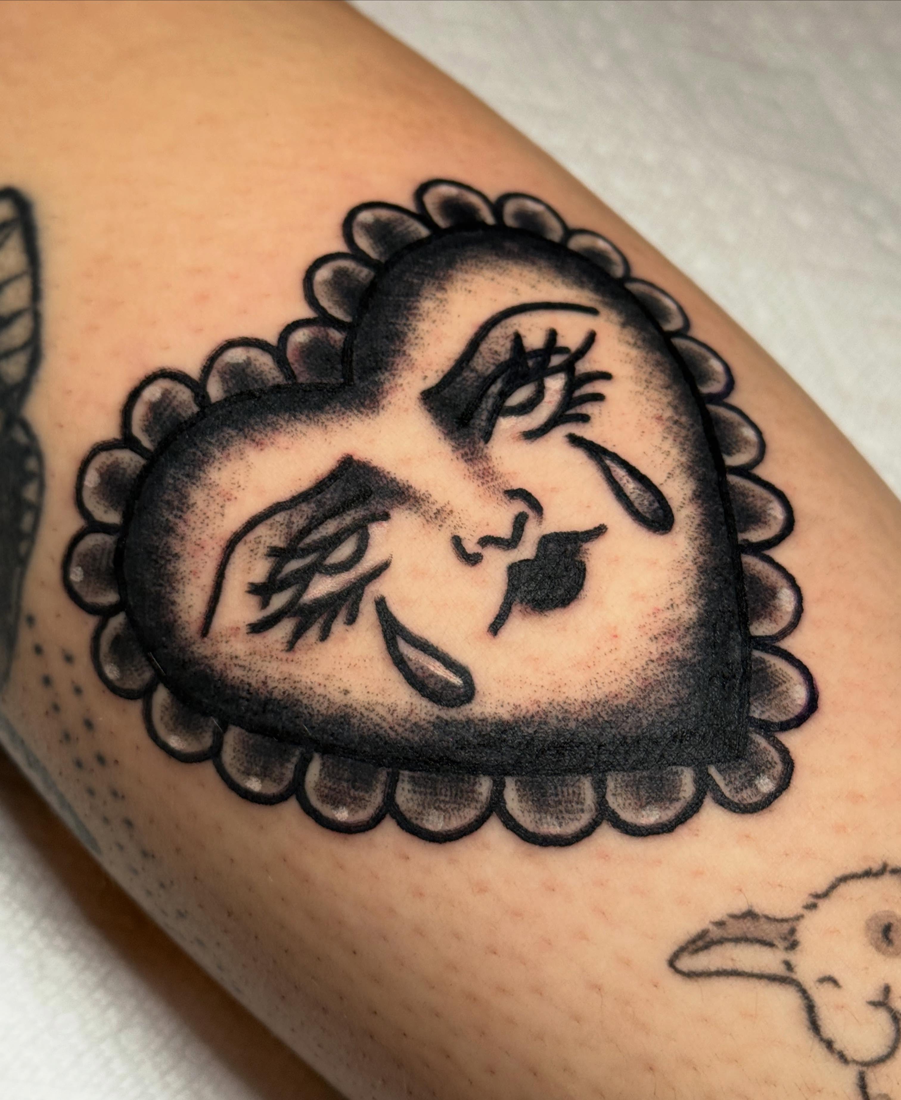 Tattoo by @lindsayloutat2 — black_and_grey