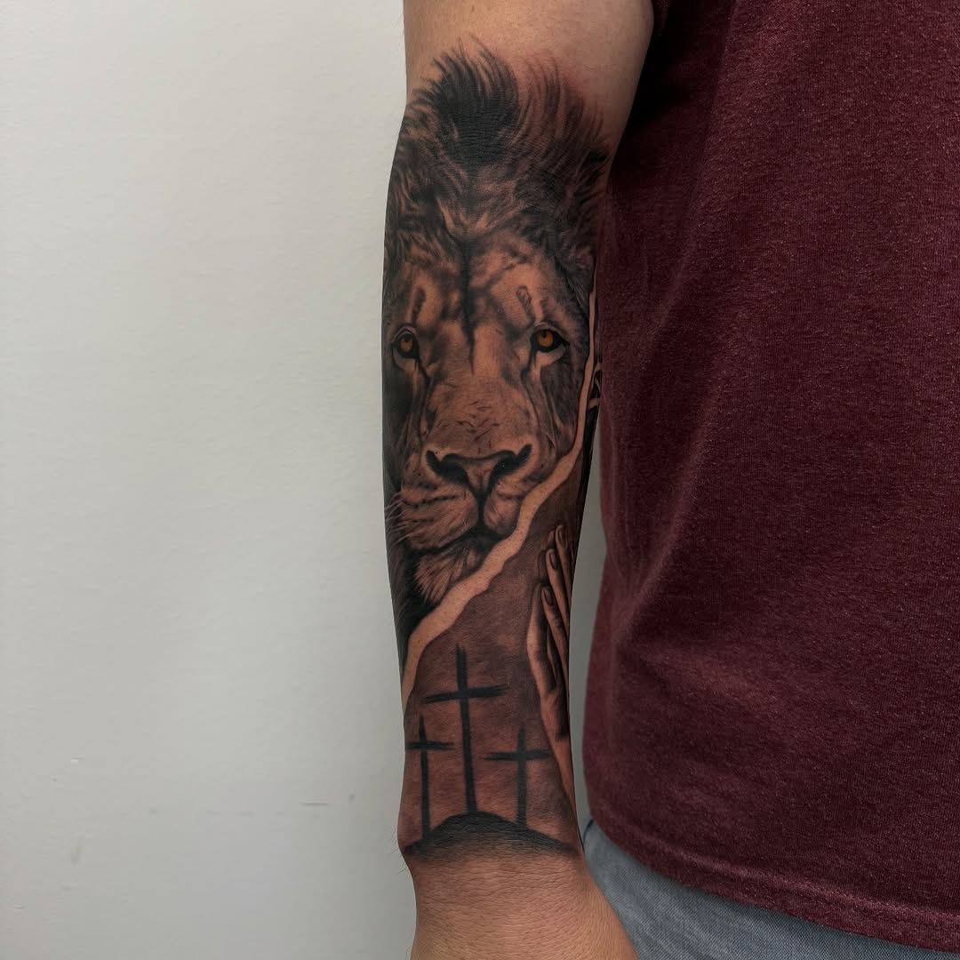 Tattoo by @lucidimprints_tattoo — realism, black_and_grey