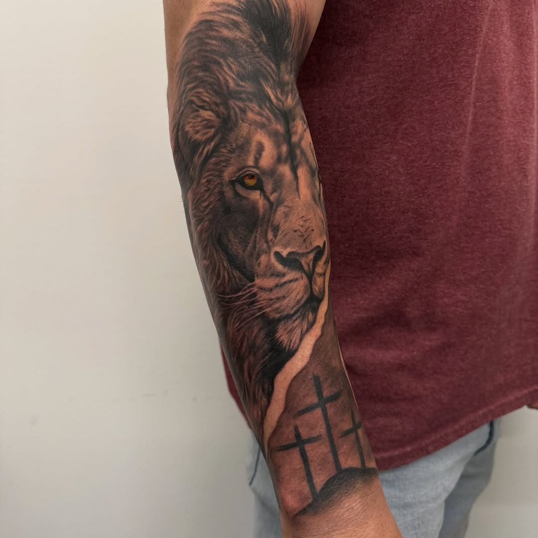 Tattoo by @lucidimprints_tattoo — realism, black_and_grey