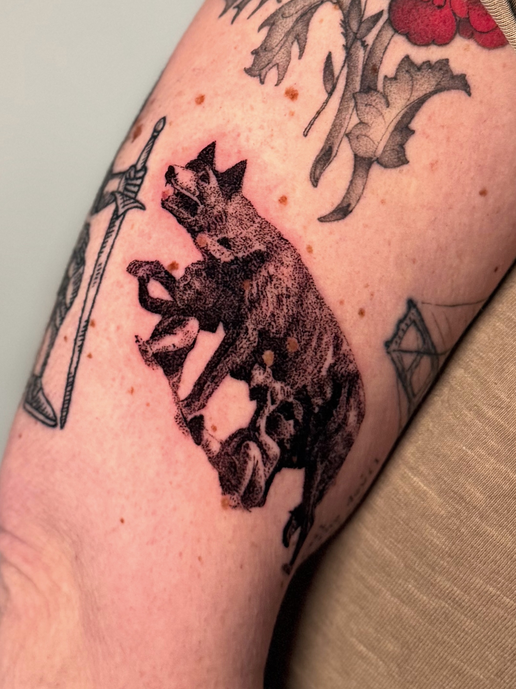 Tattoo by @redrooktattoo — dotwork