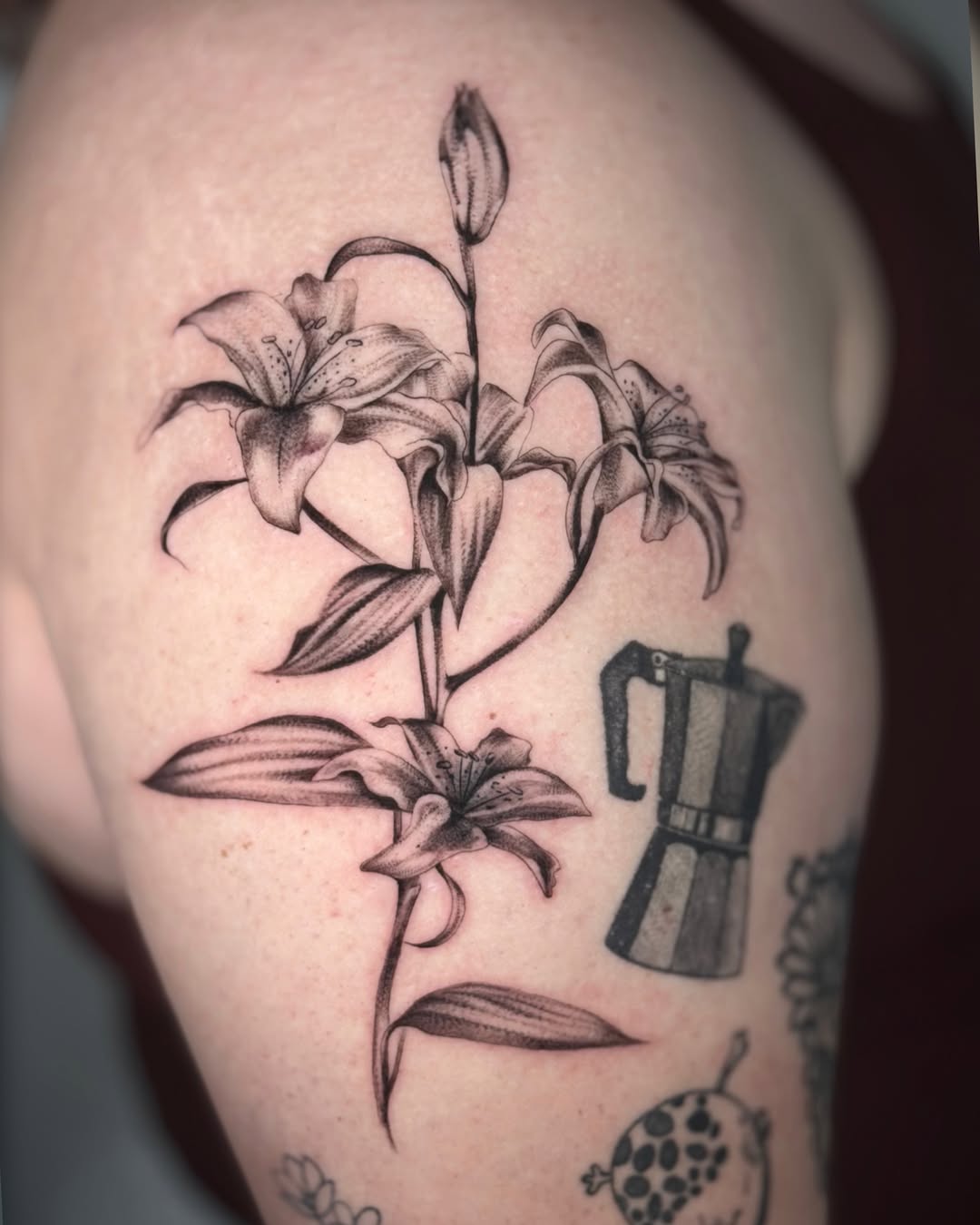 Tattoo by @finickyink — black_and_grey, realism