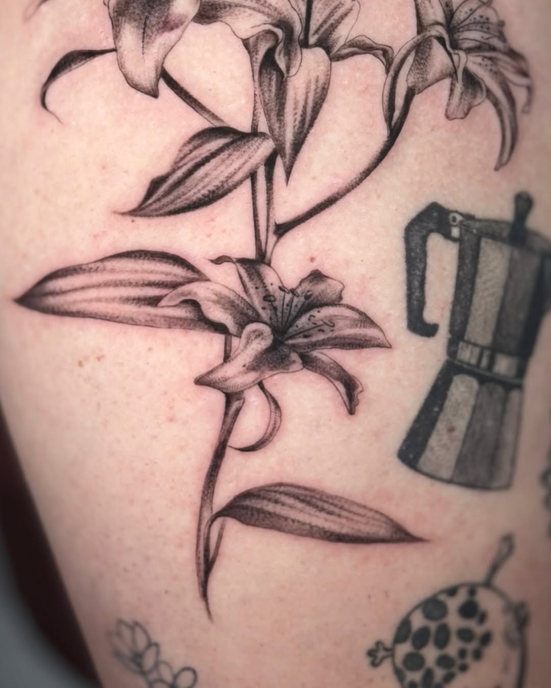 Tattoo by @finickyink — black_and_grey