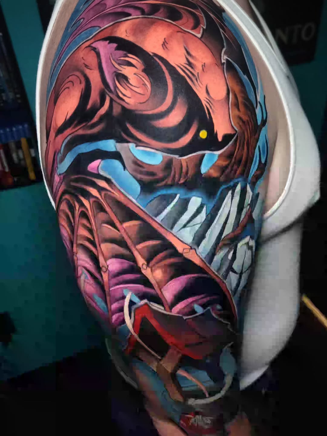 Tattoo by @shaunflinn_tattoos — new_school, dark_realism