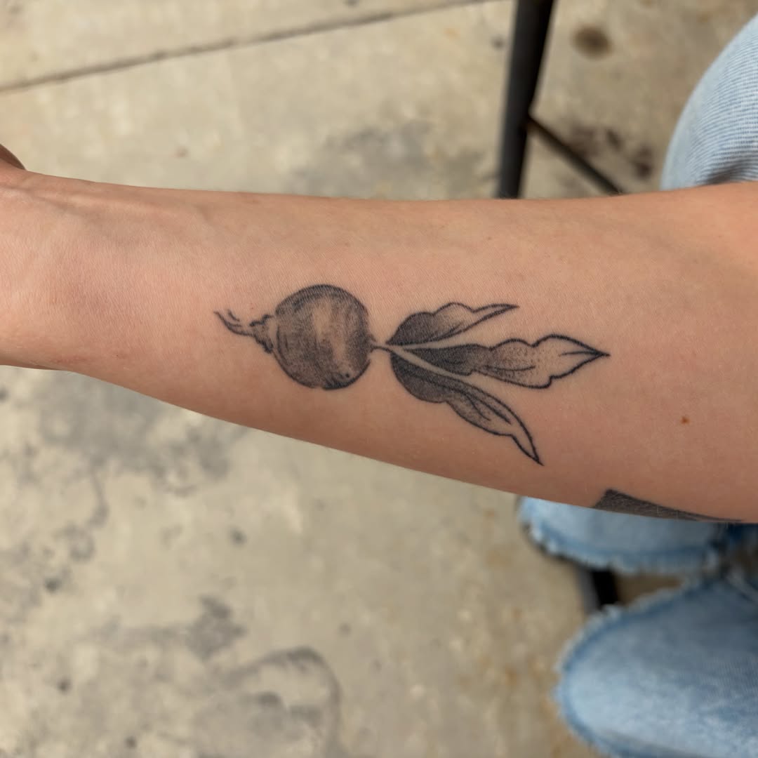 Tattoo by @mushypokes — black_and_grey