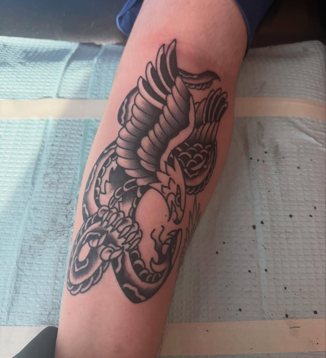 Tattoo by @staynasty_666 — american_traditional, black_and_grey