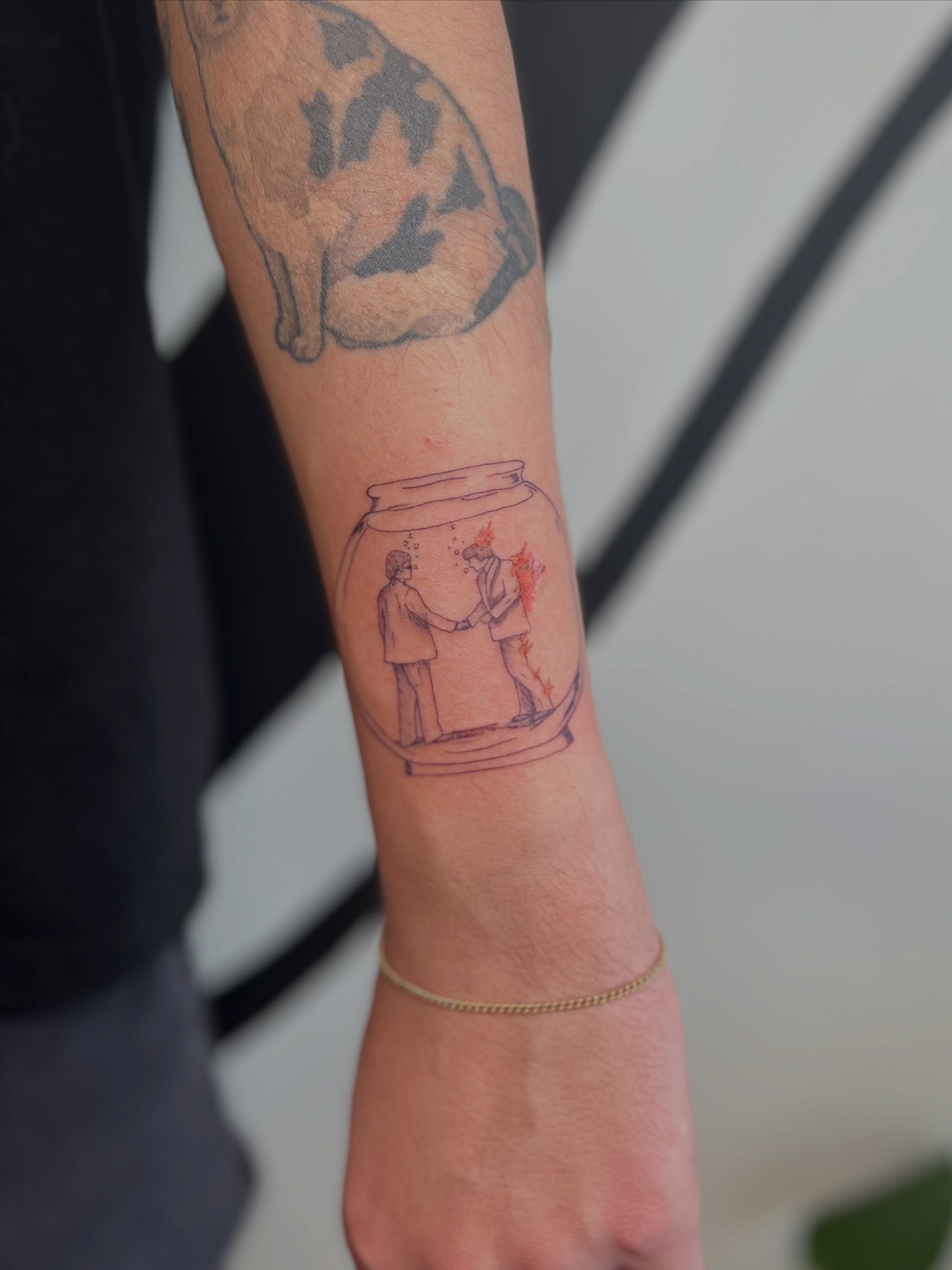 Tattoo by @bigbeautyjudi — dotwork