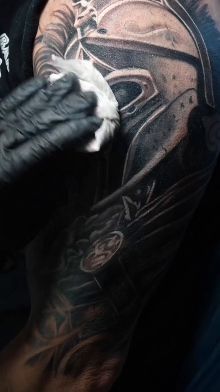 Tattoo by @sketchink08 — black_and_grey, realism