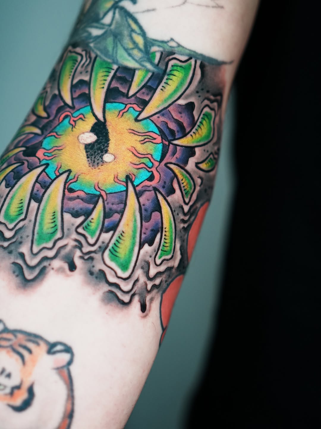 Tattoo by @mrdrextattoo — new_school, trash_polka
