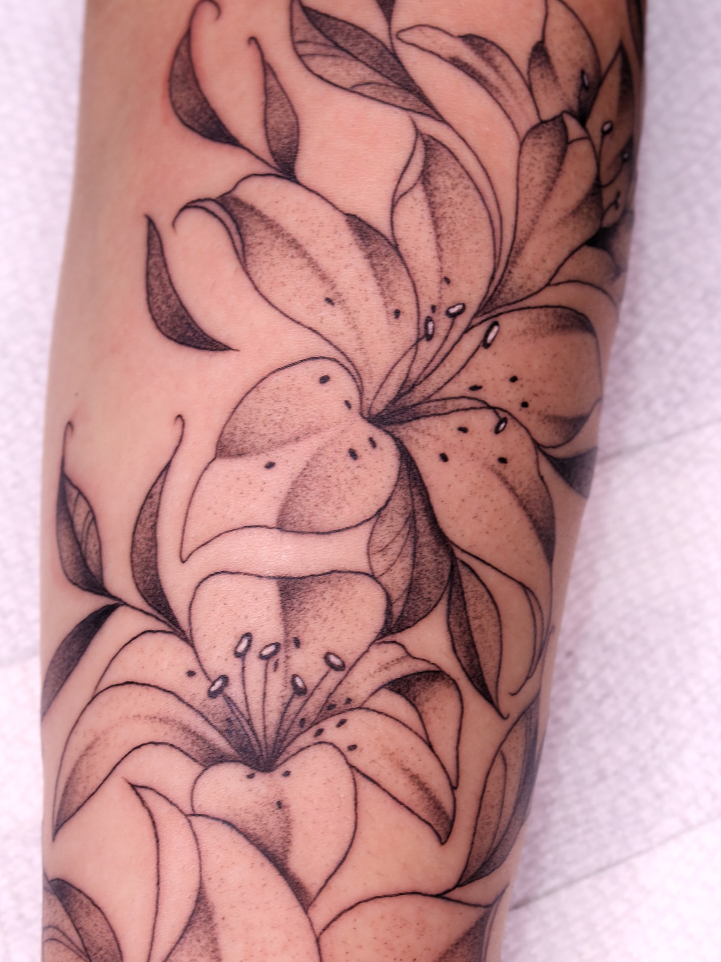Tattoo by @lexgetink — dotwork, black_and_grey
