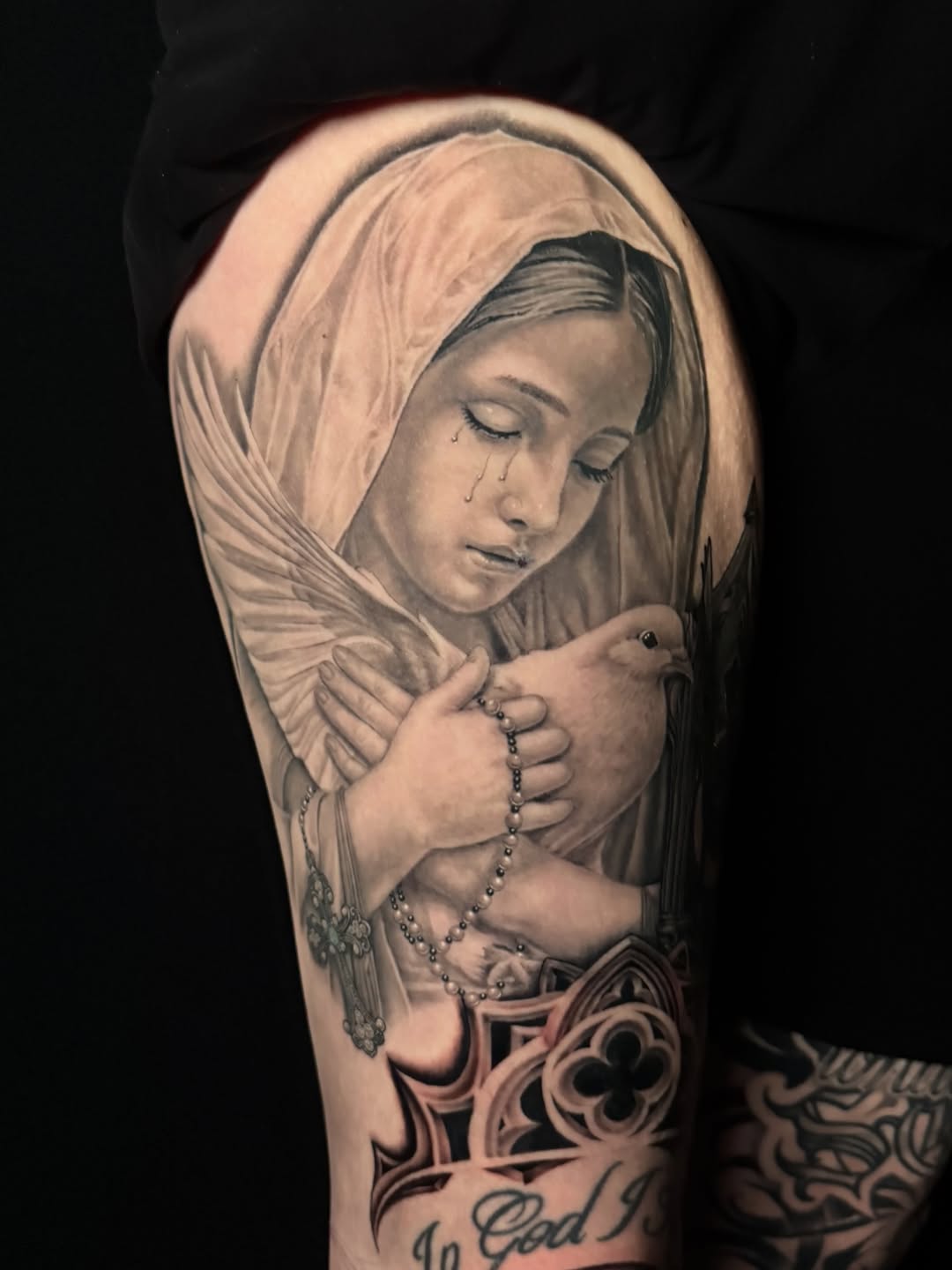 Tattoo by @jhedguevaratattoos — black_and_grey, realism