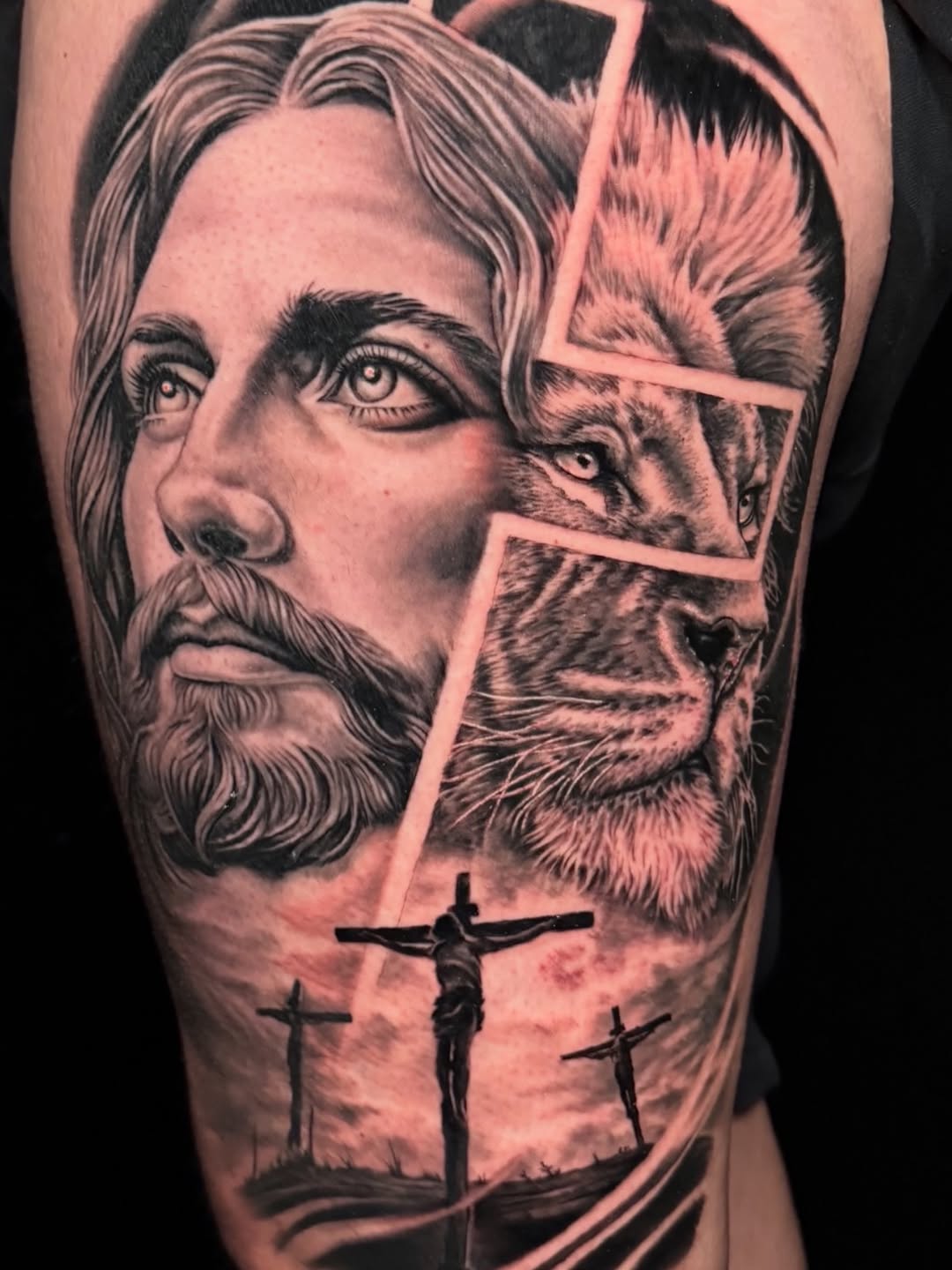 Tattoo by @jhedguevaratattoos — realism, black_and_grey