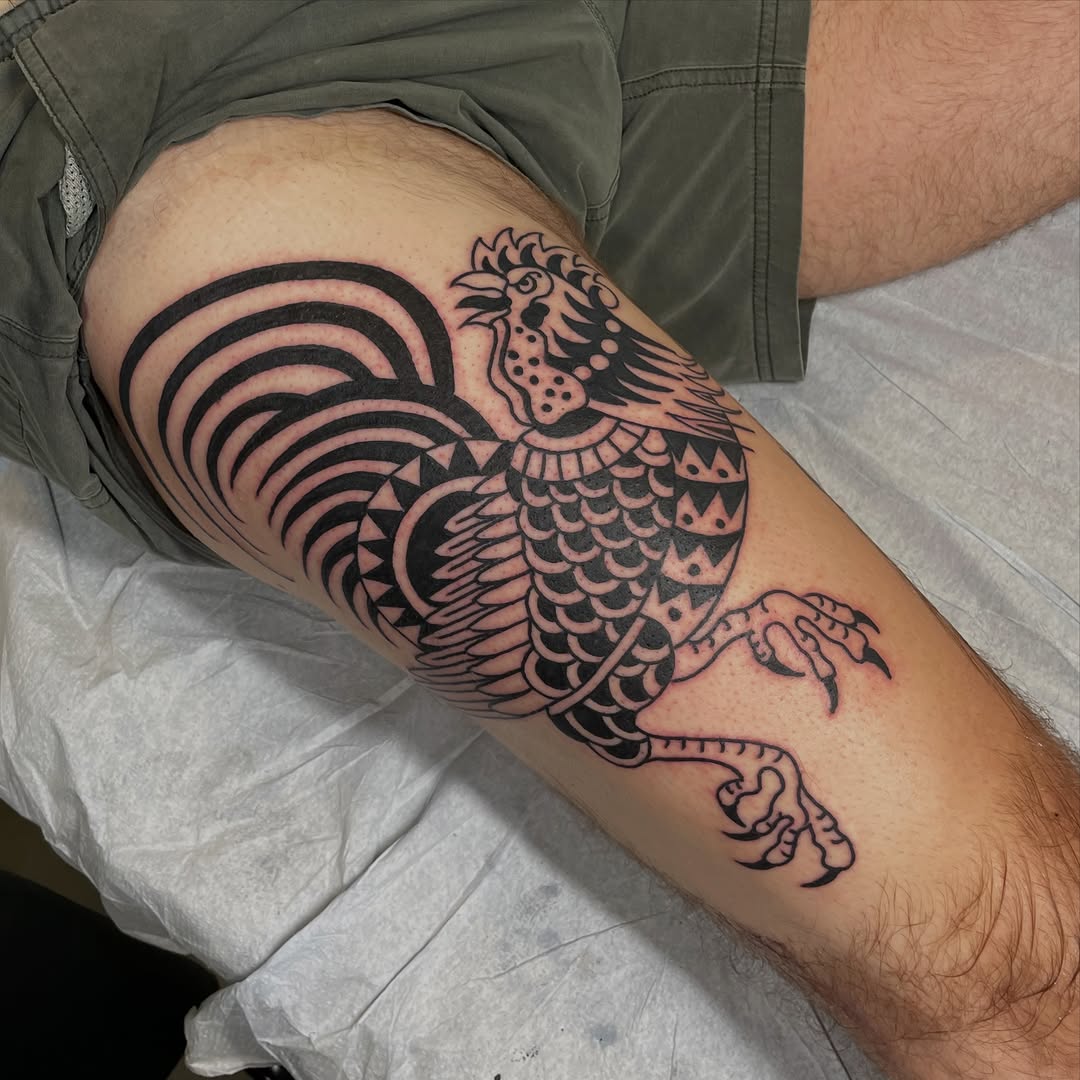 Tattoo by @cosmic___karma — blackwork, tribal