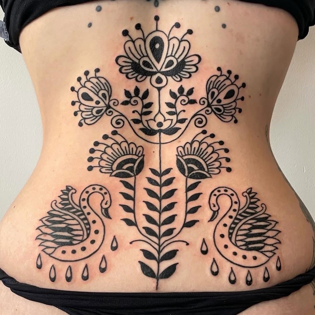 Tattoo by @cosmic___karma — blackwork, ornamental