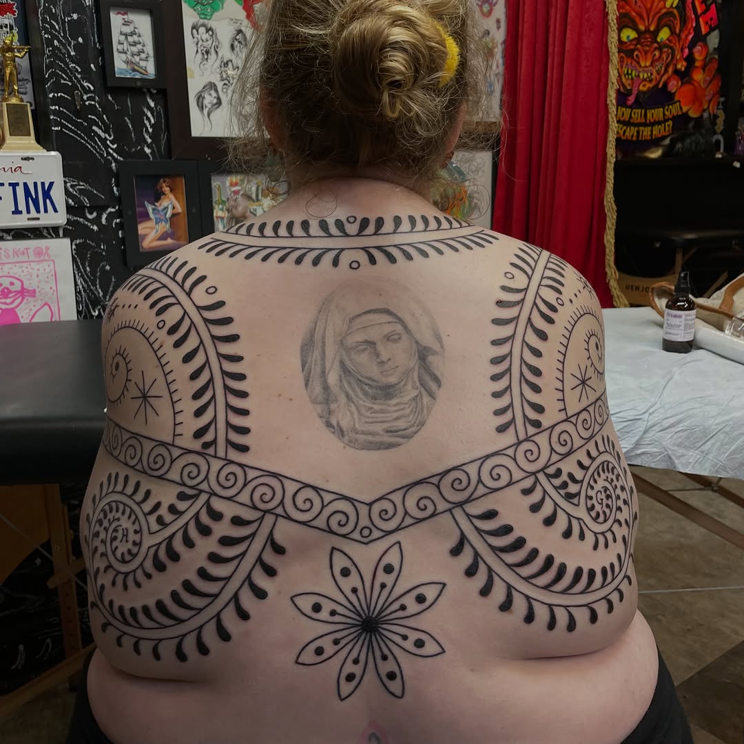 Tattoo by @cosmic___karma — blackwork, ornamental