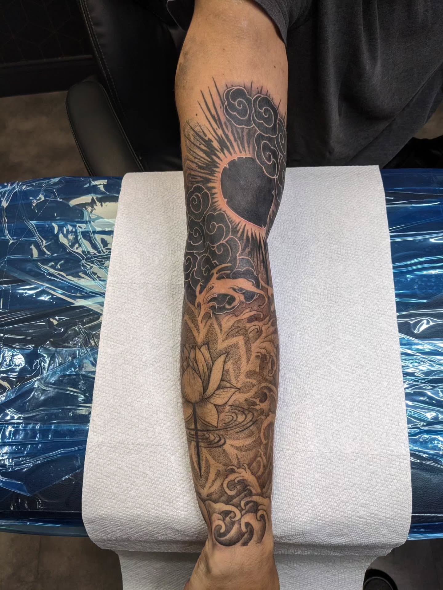 Tattoo by @infinite_enigma — japanese_irezumi, dotwork