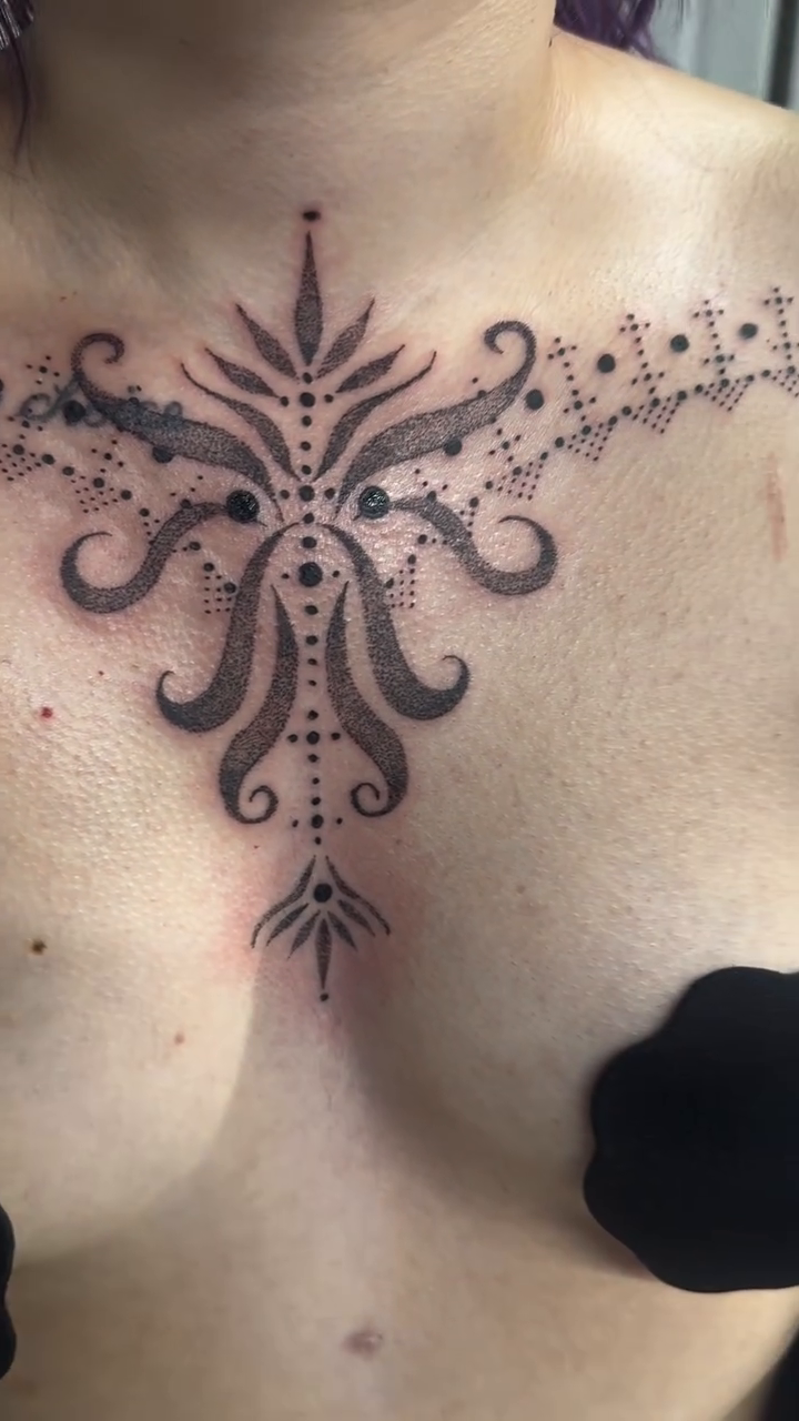 Tattoo by @by_keroosha — ornamental, dotwork