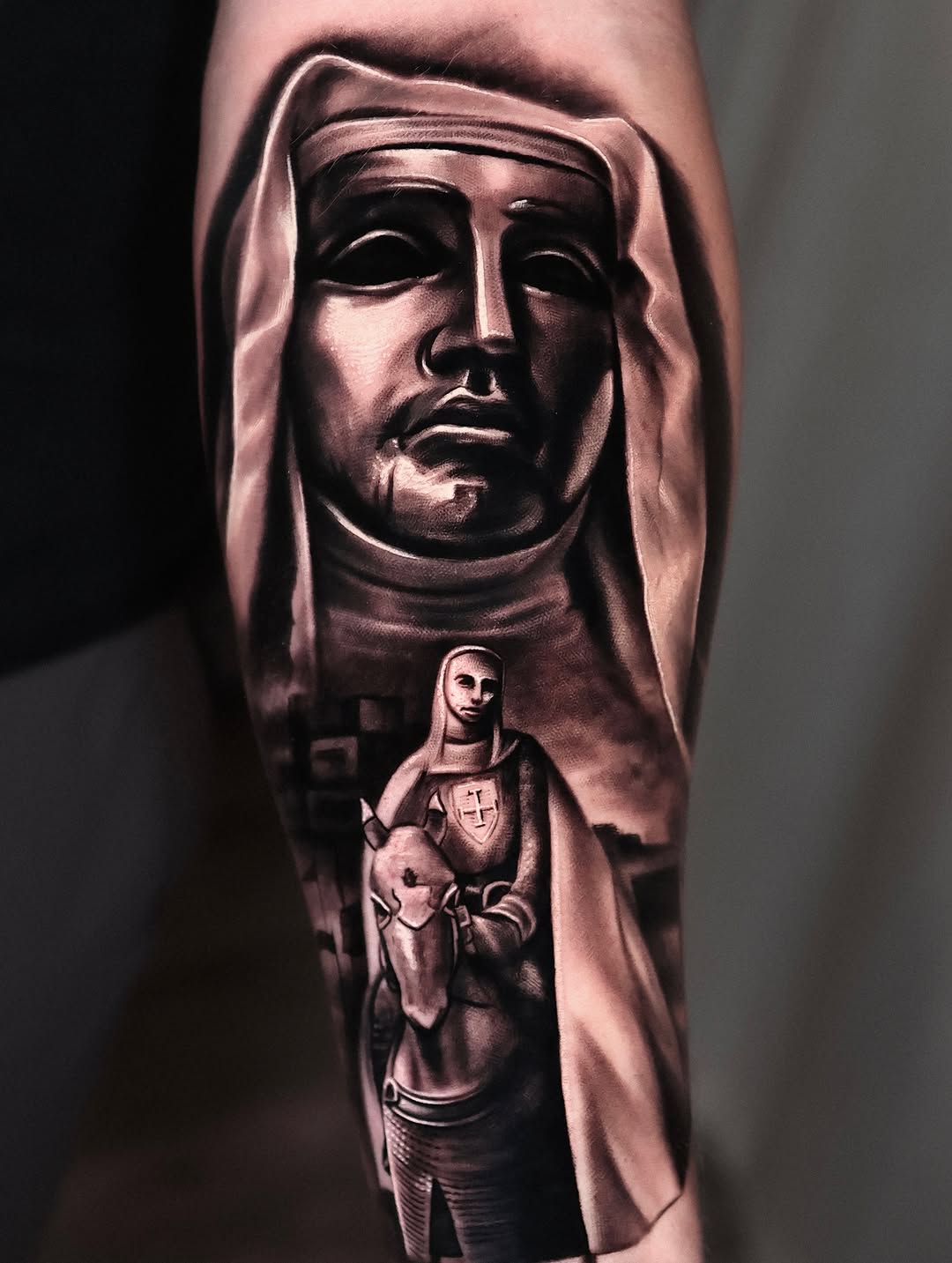 Tattoo by @steven1nk — black_and_grey, realism