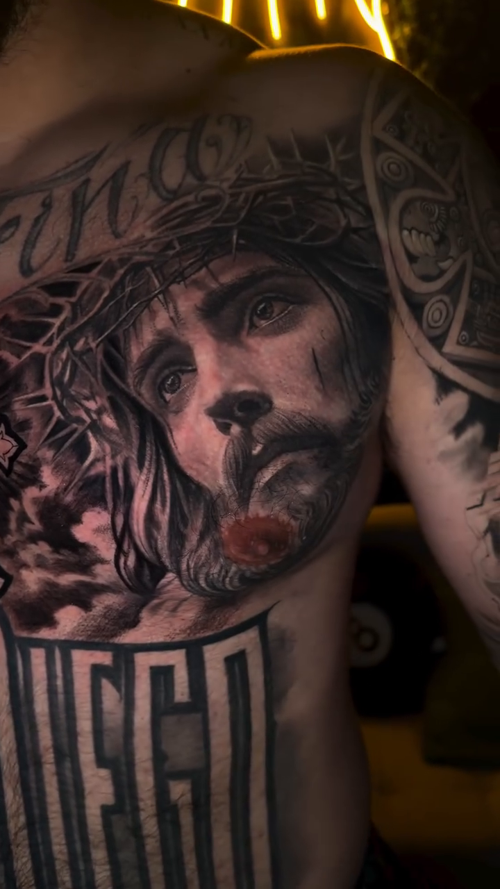 Tattoo by @jorgerosales_tattoos — realism, black_and_grey