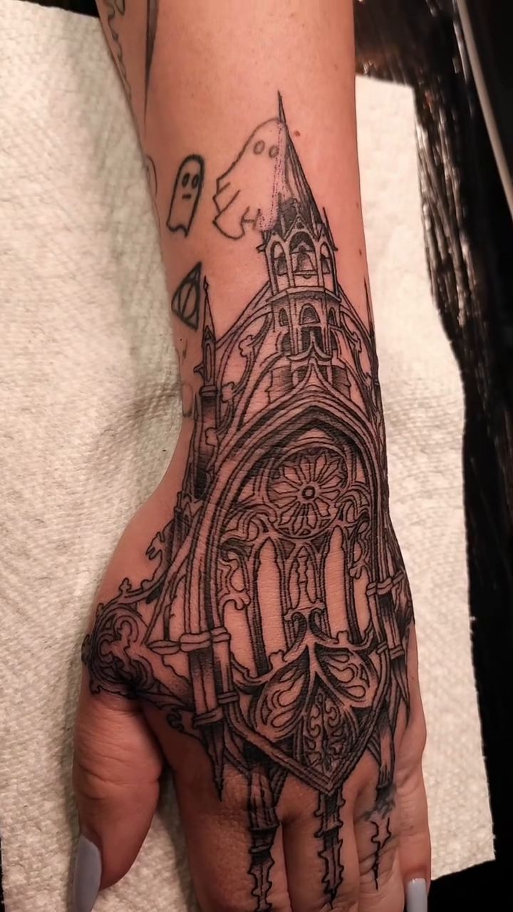 Tattoo by @kickz_tattoos — blackwork, ornamental