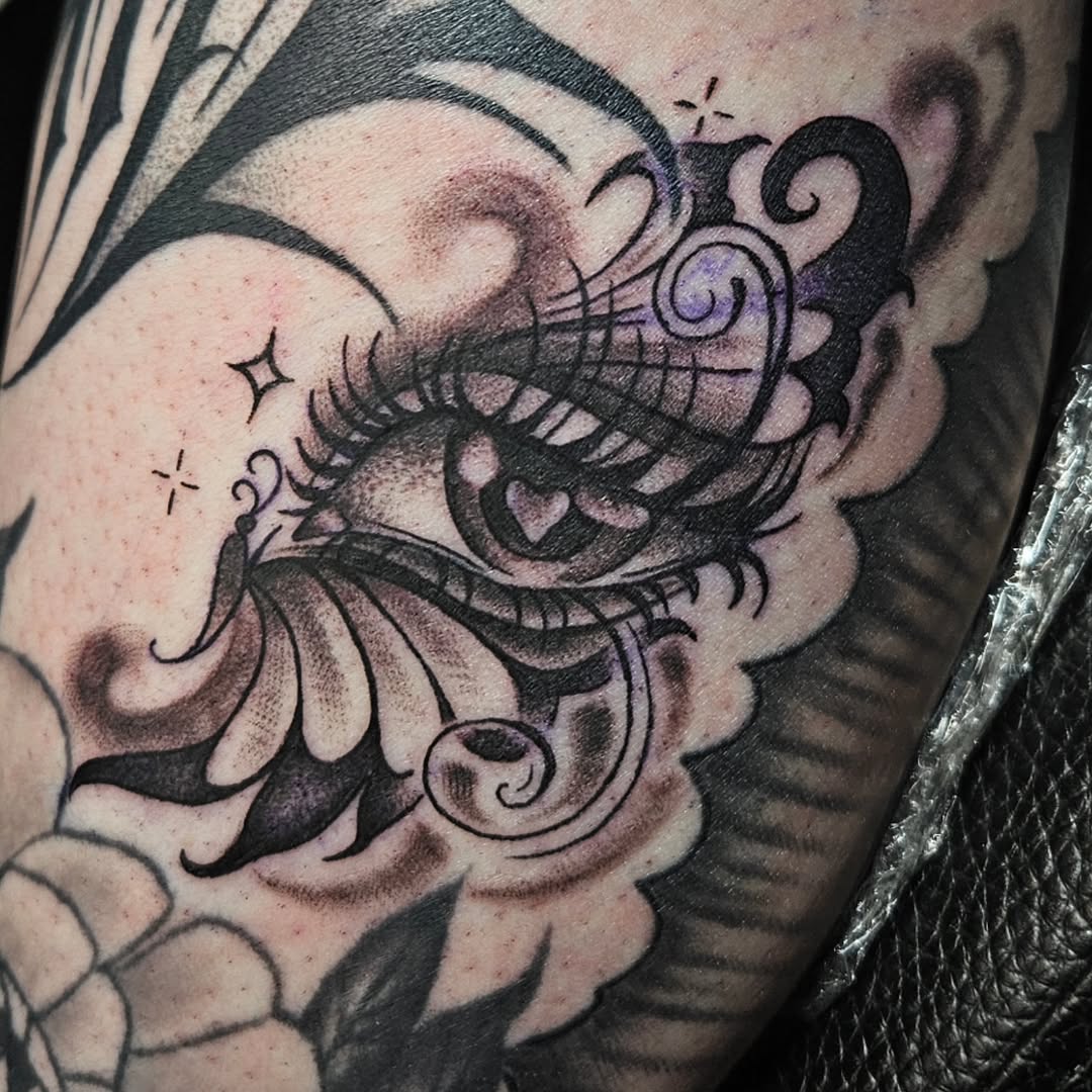 Tattoo by @babyghoul_inked — black_and_grey, ornamental