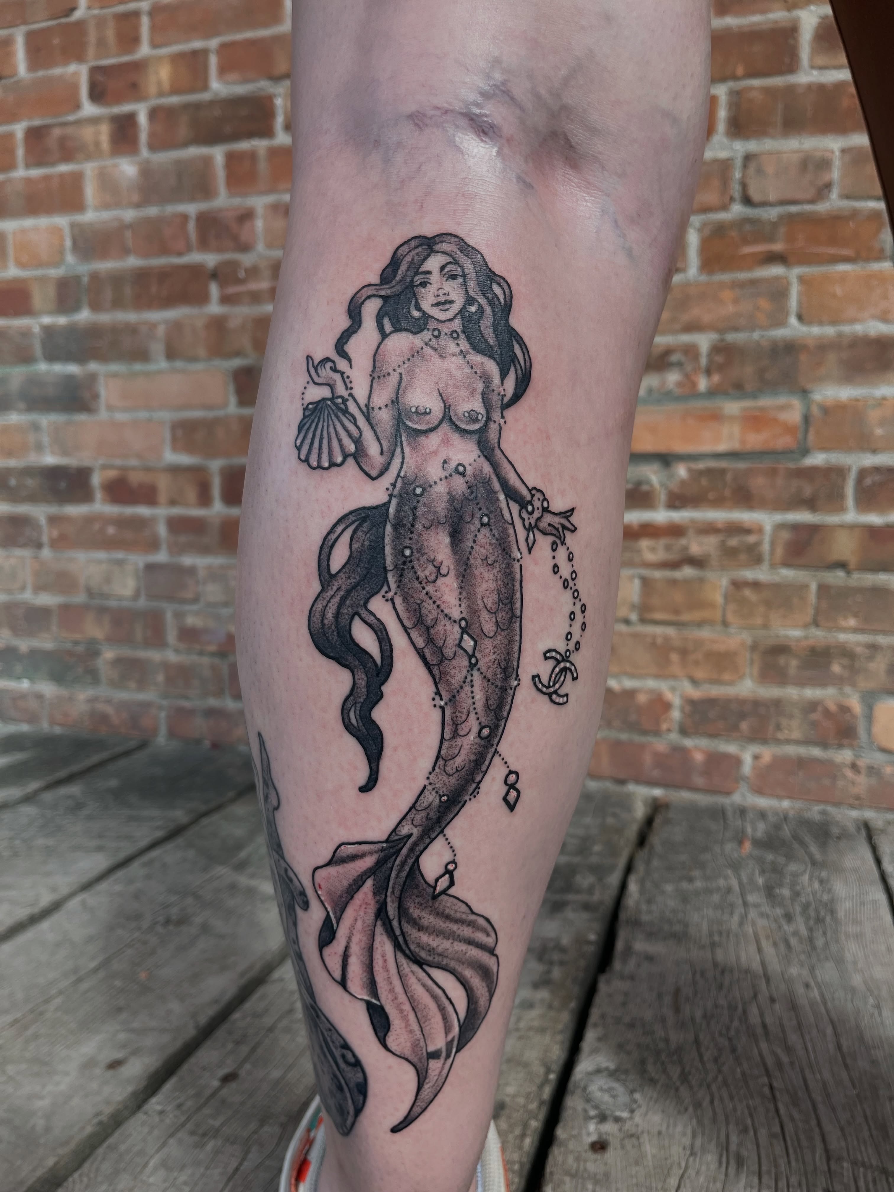 Tattoo by @ren.nation.tattoos — black_and_grey