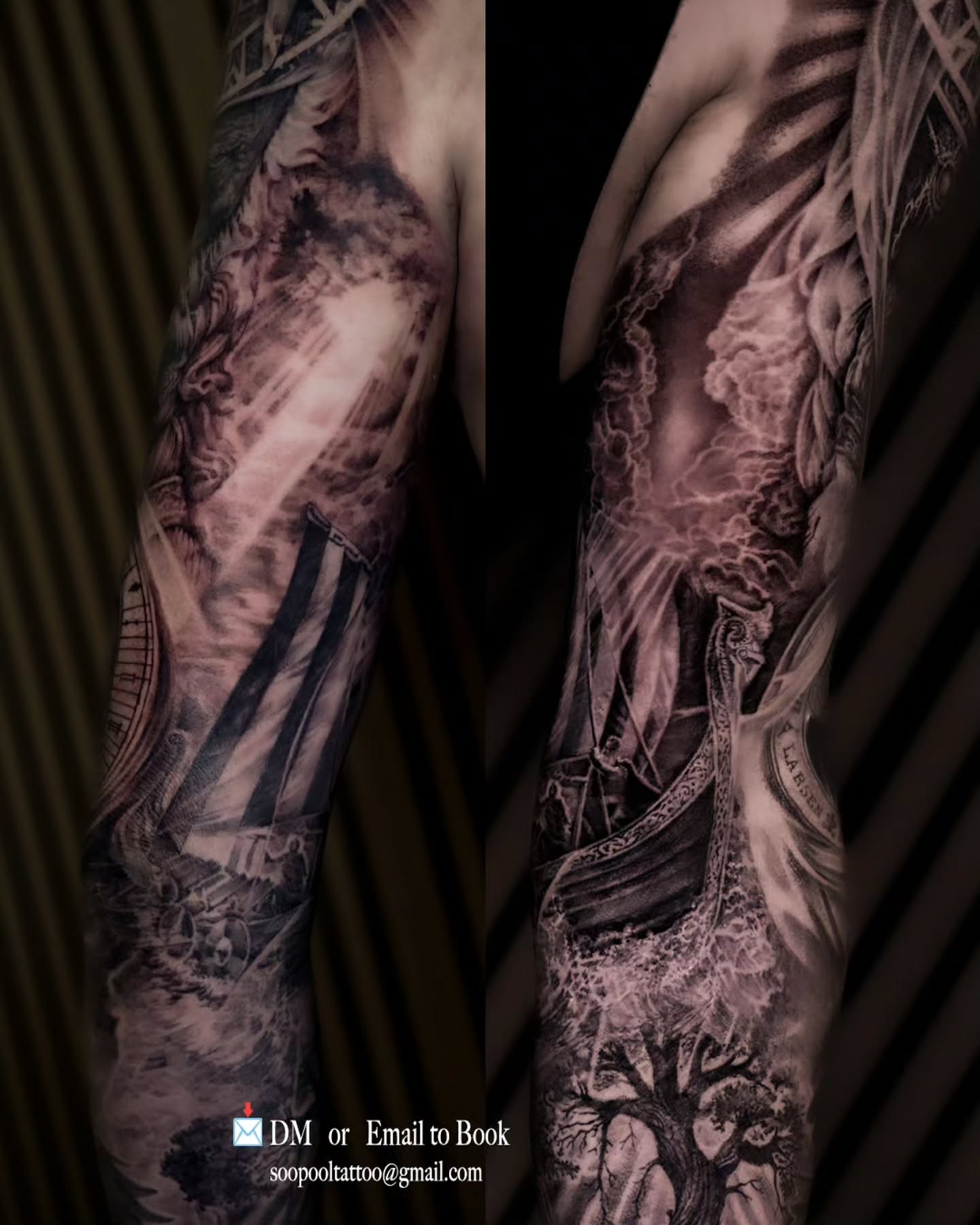 Tattoo by @soopool_tattoo — black_and_grey, realism