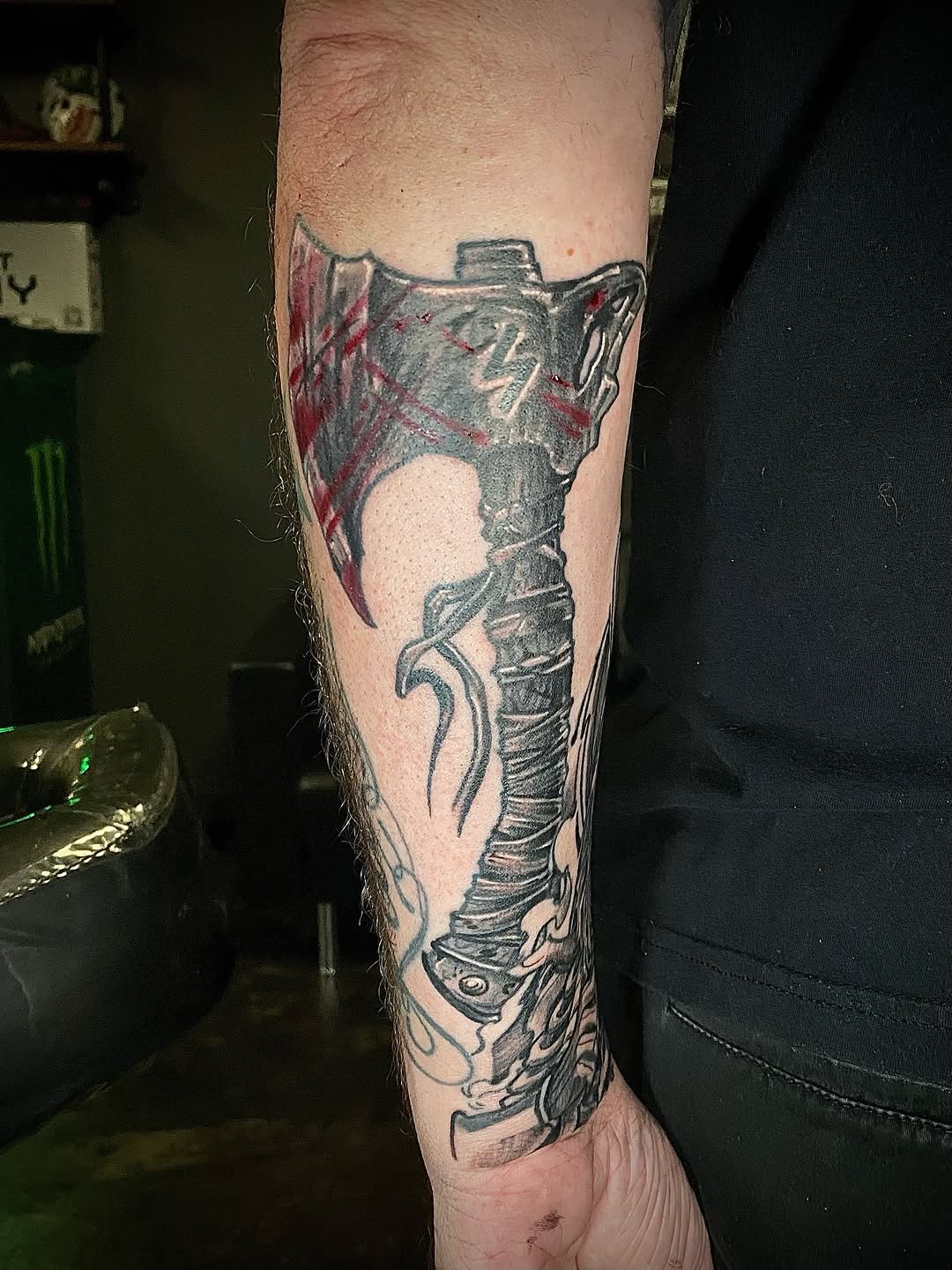 Tattoo by @josh_st_tat2 — black_and_grey, realism