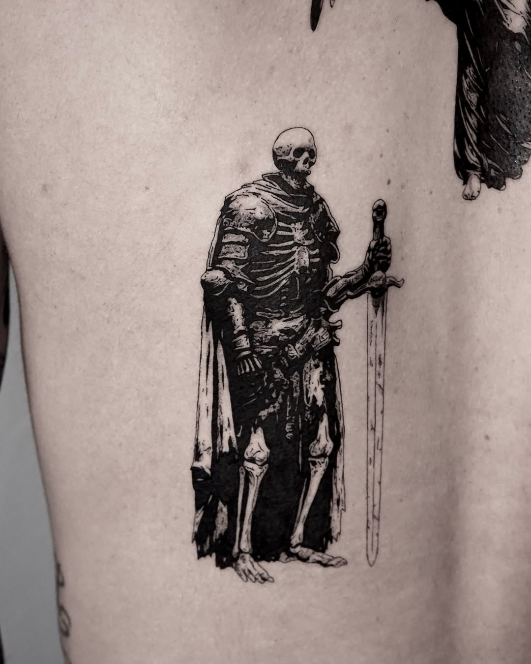Tattoo by @caesar_tattooer — blackwork, illustrative